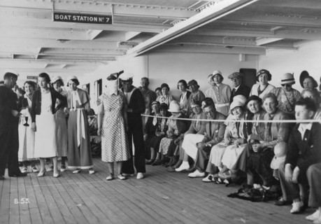 On board the RMS 'Atlantis', c1929-c1939(?). Artist: Unknown