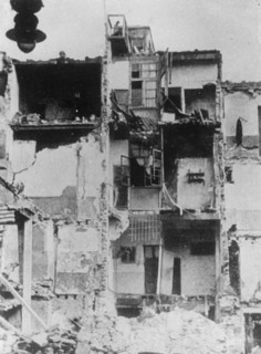 Once a grand hotel in Palma, Majorca, Spanish Civil War, c1936. Artist: Unknown