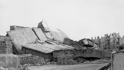 Remains of a U-boat pen, Kiel, Germany, c1945-c1965(?). Artist: Unknown