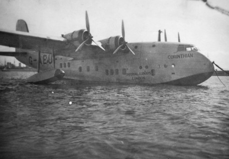 Short Empire flying boat 'Corinthian', Alexandria, Egypt, c1938-c1941. Artist: Unknown