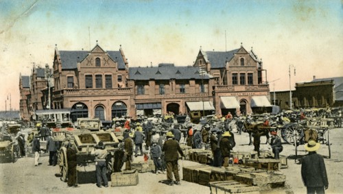 Market buildings, Johannesburg, Transvaal, South Africa, c1904.Artist: Sallo Epstein & Co