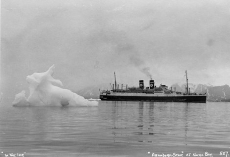 Blue Star Line's cruise ship SS 'Arandora Star', Kongsfjorden, Spitzbegen, Norway, 1929. Artist: Unknown