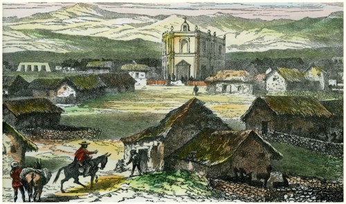 View of Tiahuanaco, near Lake Titicaca, Bolivia, c1880. Artist: Unknown