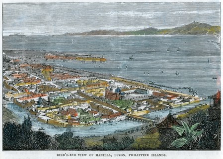 'Bird's eye view of Manilla, Luzon, Philippine Islands', c1880. Artist: Unknown