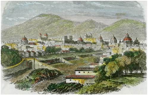 View of the city of Cuzco, Peru, c1875. Artist: Unknown