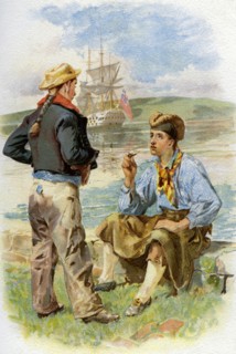 Royal Navy sailors, 18th century (c1890-c1893). Artist: Unknown