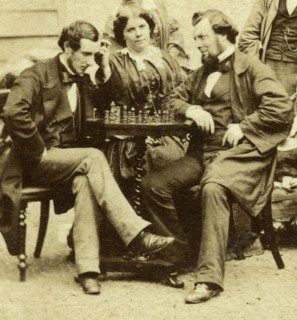 'Chess and Cards', c1850s. Artist: Unknown