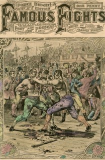 'The first fight between Tom Spring and Jack Langan', 1824 (late 19th or early 20th century). Artist: Unknown
