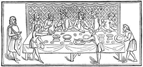 A king at dinner, (1910). Artist: Unknown