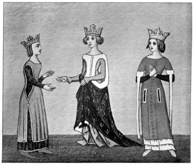 Ladies' dress, 14th century, (1910). Artist: Unknown
