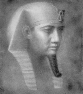 Khafre, Ancient Egyptian pharaoh of the 4th dynasty, 26th-25th century BC (1926). Artist: Winifred Mabel Brunton