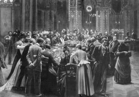 'Rien ne va plus', the gambling rooms at Monte Carlo, Monaco, 1890. Artist: Unknown