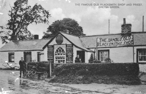 The famous old blacksmith's shop, Gretna Green, Dumfriesshire, Scotland, 20th century. Artist: Unknown