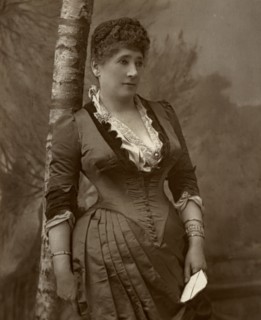 Mrs John Wood, British actress and theatre manager, 1888.  Artist: Ernest Barraud