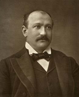 British actor Augustus Harris in 'Human Nature', 1886. Artist: Barraud