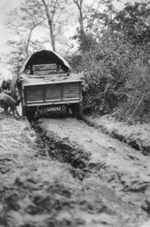 Ploughing through mud, Bulawayo to Dett, Southern Rhodesia, c1924-c1925 (1927).  Artist: Thomas A Glover