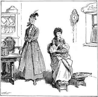 'She learnt to peel onions without crying', 1906. Artist: Gordon Frederick Browne