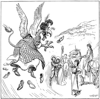 'She became a carrier-griffin', 1906. Artist: Gordon Frederick Browne