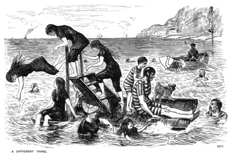 'A Different Thing', 1877 (1891).  Artist: George du Maurier