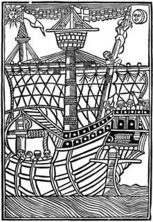 Spanish caravel, 1439 (1964). Artist: Anon