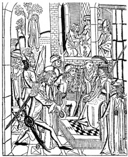 Christ before Pilate, 1488 (1964)  Artist: Anon