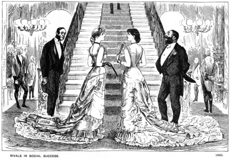 'Rivals in Social Success', 1880 (1891). Artist: George du Maurier
