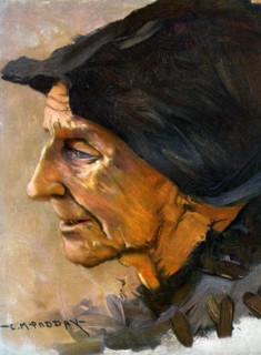 'Study of a Head', 1906.  Artist: Charles Padday