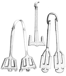 Girdle hangers, 1893.  Artist: A Housselin