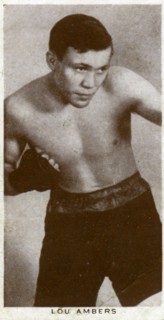 Lou Ambers, American boxer, 1938. Artist: Unknown