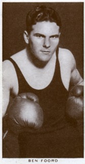 Ben Foord, South African boxer, 1938. Artist: Unknown