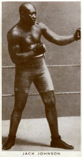 Jack Johnson, American boxer, (1938). Artist: Unknown