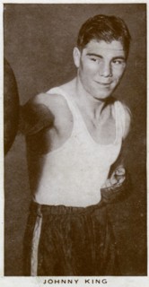 Johnny King, British boxer, 1938. Artist: Unknown