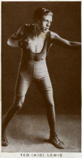 Ted 'Kid' Lewis, British boxer, (1938). Artist: Unknown