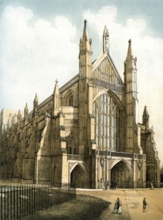 Winchester Cathedral, Hampshire, c1870. Artist: Stannard & Son