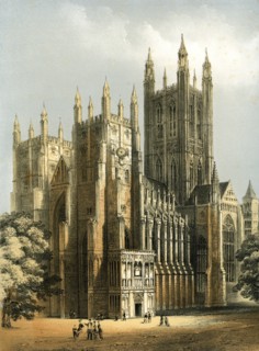 Canterbury Cathedral, Kent, c1870. Artist: WL Walton