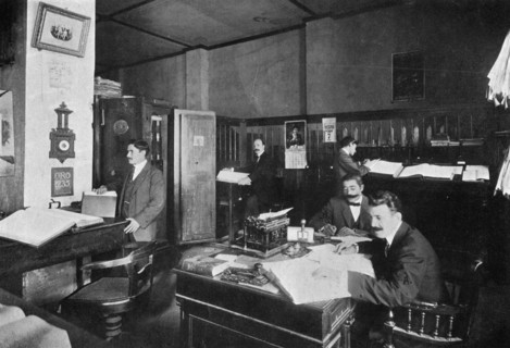 Offices of Perez and Sanjurio, importers and exporters, Asuncion, Paraguay, 1911. Artist: Unknown
