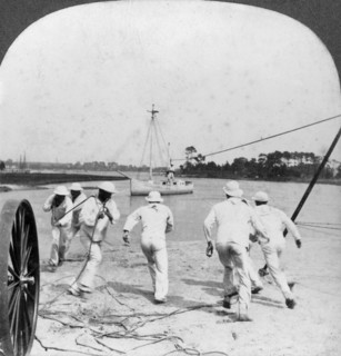 'Some operations of the Life Saving Corps, Jamestown Exposition', Virginia, USA, 1907. Artist: Keystone View Company