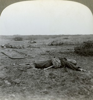 After the attack on Mouquet Farm, Thiepval Ridge, Somme, France, World War I, 1916. Artist: Realistic Travels Publishers