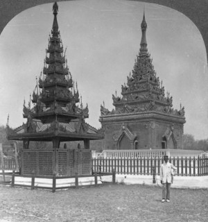 King Mindon's Tomb, Royal Palace, Mandalay, Burma, 1908. Artist: Stereo Travel Co