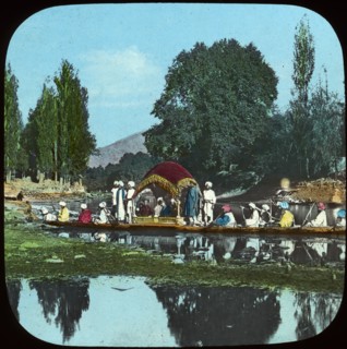 State barge on the Apple Tree Canal, India, late 19th or early 20th century. Artist: Unknown