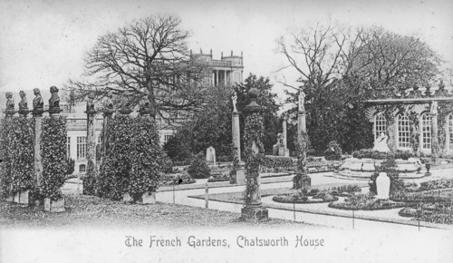 The French Gardens, Chatsworth House, Derbyshire, late 19th or early 20th century. Artist: Unknown
