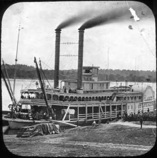 Northern Line Packet Company paddle steamer 'Lake Superior', USA, c1870s(?). Artist: Unknown