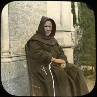 Monk, Sicily, Italy, late 19th or early 20th century. Artist: L Toms