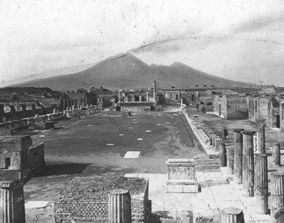 Forum, Pompeii, Italy, late 19th or early 20th century.  Creator: Unknown.