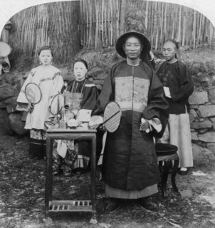 'A genial official of interior China, naval mandarin, Kinkow' (Jingzhou), China, 1900. Artist: Underwood & Underwood