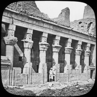 Colonnade of the Temple of Isis, Philae, Egypt, c1890.  Artist: Trade Mark