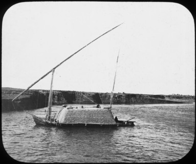 A laden dahabiyeh, Egypt, c1890. Artist: Newton & Co