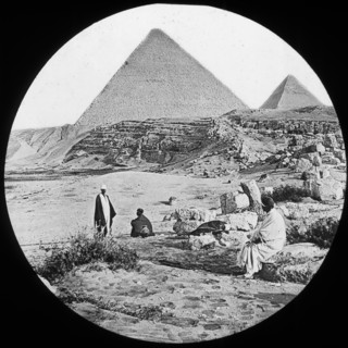 The Great Pyramids, Giza, Egypt, c1890. Artist: Newton & Co