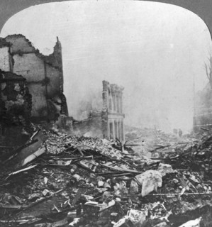 Ruins of Bethune, France, World War I, c1915-c1918. Artist: Realistic Travels Publishers