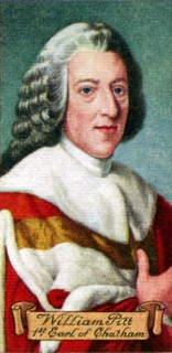 William Pitt, 1st Earl of Chatham, taken from a series of cigarette cards, 1935. Artist: Unknown